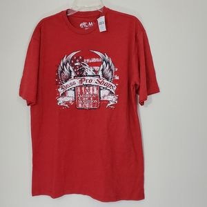 NWT Bass Pro Shop Flag Eagle Tee, Size Medium